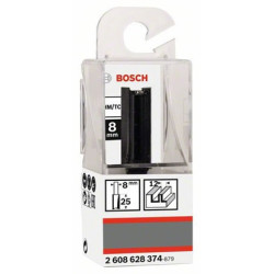 FRAISE A RAINURER DROIT 2 COUPES QUEUE 8mm,D12mm