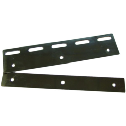 Jeu de palquettes pour lanière,soit plaque et contre-plaque inox 304 largeur 200 mm
