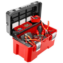 BOITE A OUTILS PLASTIQUE 26 POIGNEE ALU BP.P26APB