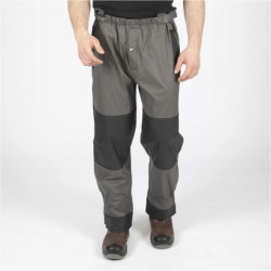 Pantalon de pluie Piranha polyuréthane PVC Gris/noir