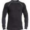 Maillot de corps thermo 100% polyester Noir