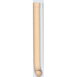 Dauphin coudé acier Galva couleur SAHARA Ø 100mm longueur 1m