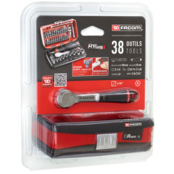COFFRET DE DOUILLES 1/4 version cliquet haute précision R.181NANOPB