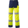 Pantalon HV Luklight EJ84 classe 2 Jaune/marine
