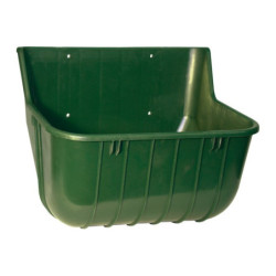 MANGEOIRE PLAST. RECTANGULAIRE 15L, SANS REBORD, VERTE