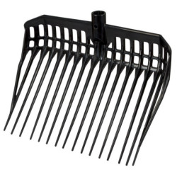 FOURCHE À COPEAUX ECOFORK AVEC MANCHE, NOIRE