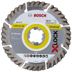 Disque a tronçonner diamanté X-Lock multi matériaux Ø125 mm Expert Bosch 2608615166