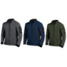 SWEAT CARDIGAN ZIPPE CHRISTOPH 100% POLY 280G Marine/ Noir