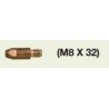 TUBE CONTACT MB36 M8x32 CuCrZr D1,2 ACIER (sachet de 10 pcs)