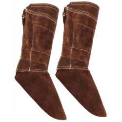 Guêtres soudeur cuir Marron (la paire)