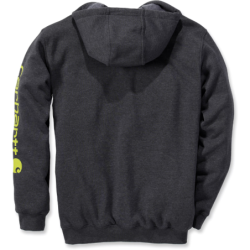 Sweat à capuche Carhartt logo manche Carbon heather
