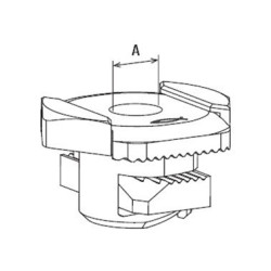 PLATINE ÉCROU FSM CLIX M 8