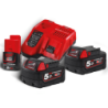 Pack de 2 batteries 18V 5,0Ah + chargeur rapide