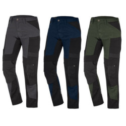 PANTALON LEO STRETCH Olive / Noir