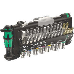 EMBOUTS DE VISSAGE,CLIQUET ET DOUILLES TOOL-CHECK 39 Pieces (etui)