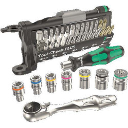 EMBOUTS DE VISSAGE,CLIQUET ET DOUILLES TOOL-CHECK 39 Pieces (etui)