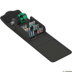 TOURNEVIS POUCE PORTE EMBOUTS 1/4 AVEC 19 EMBOUTS EN TROUSSE