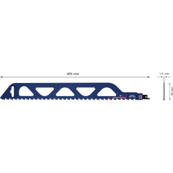 LAME SCIE SABRE EXPERT CARBURE BRIQUE 450mm S2243HM