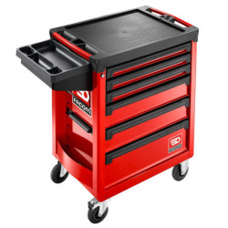 SERVANTE D'ATELIER ROLL 6 tiroirs 3 modules par tiroir rouge ROLL.6M3APF