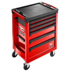 SERVANTE D'ATELIER ROLL 6 tiroirs 3 modules par tiroir rouge ROLL.6M3APF