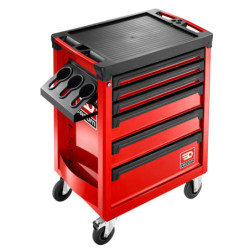 SERVANTE D'ATELIER ROLL 6 tiroirs 3 modules par tiroir rouge ROLL.6M3APF