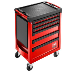 SERVANTE D'ATELIER ROLL 6 tiroirs 3 modules par tiroir rouge ROLL.6M3APF