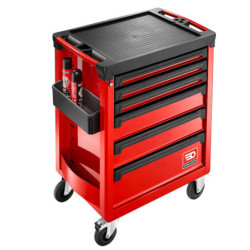 SERVANTE D'ATELIER ROLL 6 tiroirs 3 modules par tiroir rouge ROLL.6M3APF