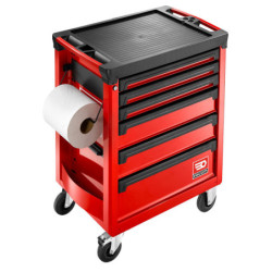 SERVANTE D'ATELIER ROLL 6 tiroirs 3 modules par tiroir rouge ROLL.6M3APF