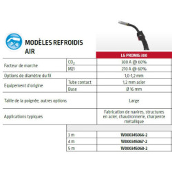 TORCHE MIG LG PROMIG AIR 300 3M