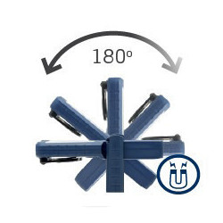 LAMPE DE TRAVAIL A LED UNIFORM RECHARGEABLE 500 LUMENS AVEC SOCLE