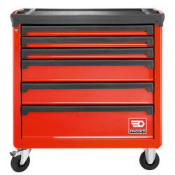 SERVANTE D'ATELIER EXTRA-LARGE 6 tiroirs 4 modules par tiroir ROLL.6M4APF