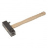 MARTEAU A BOUCHARDER 40x40 MANCHE BOIS sans plaquette