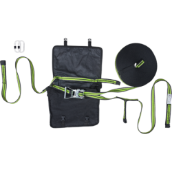 Ligne de vie temporaire horizontale en sangle pour 2 utilisateurs 20m