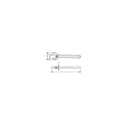 CLE A MOLETTE 600mm EXPERT