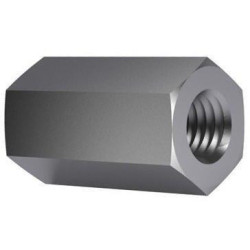 ECROU HEXAGONAL DE JONCTION M16x48mm ZING