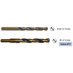 FORET CYL HSS GBX GOLD & BLACK Ø3,3mm (etui 10 pcs)