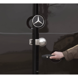 VERROU DE SÉCURITÉ POUR VÉHICULE UTILITAIRE UFO SIMPLE, INOX AVEC 2 CLÉS
