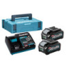 Pack de 2 batteries MAX XGT 40V 4.0 Ah + chargeur En coffret Makpac