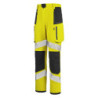 Pantalon HV stretch Star PI polyester recyclé 280g Jaune/noir