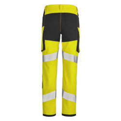 Pantalon HV stretch Star PI polyester recyclé 280g classe 2 Jaune/noir