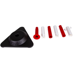 Poteau de signalisation PVC Rouge/Blanc X-Post - Ø 40 - Haut. 900 mm - Lesté 3,0KG