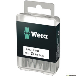 EMBOUTS DE VISSAGE 1/4 POZIDRIV PZ 2x25mm (boite de 10 pcs)