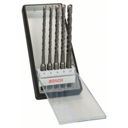 Coffret 5 forets pour perforateur SDS plus-5 Robust Line Ø 6-6-8-8-10 mm Long. Utile 100mm