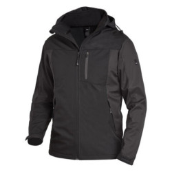VESTE SOFTSHELL JANNIK 100% POLY 320G Anthracite/ Noir
