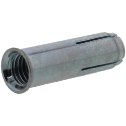 CHEVILLE METALLIQUE FEMELLE GRIP+L AVEC COLERETTE M6x25mm