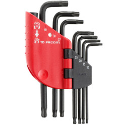 JEU DE 7 CLES MALES TORX-RESISTORX TETES SPHERIQUES 89SR.J7PB
