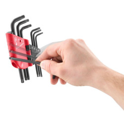JEU DE 7 CLES MALES TORX-RESISTORX TETES SPHERIQUES 89SR.J7PB