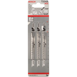 Lame de scie sauteuse pour bois T 234 X Jeu de 5 lames
