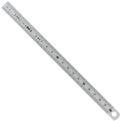 Réglet Inox flexible longueur 500mm un bord en mm - un bord en 1/2mm Facom DELA.1051.500