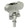 Monture à galet acier fixation sur chant SPORTUB pour rail 35X30mm Mantion 0235A